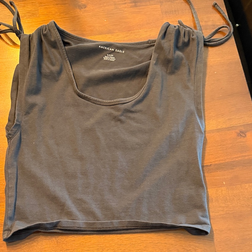 American Eagle Outfitters Charcoal Tank Top
